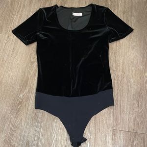Black Velvet commando bodysuit